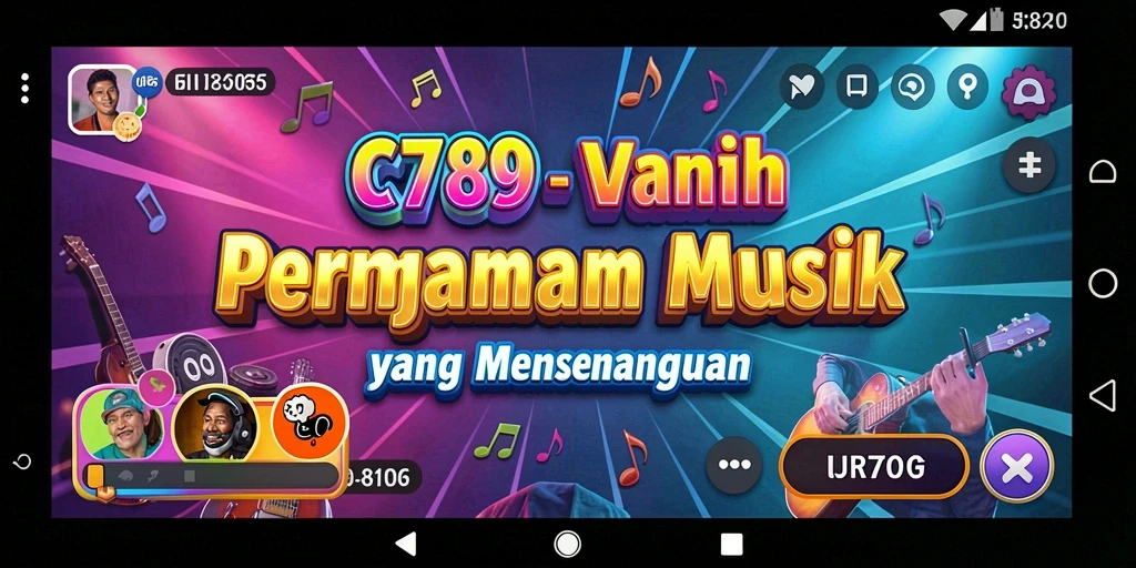 Tampilan gameplay C789 yang penuh warna dan menarik.