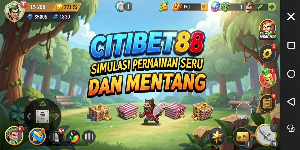 Screenshot gameplay CITIBET88 menampilkan dunia simulasi yang menakjubkan.