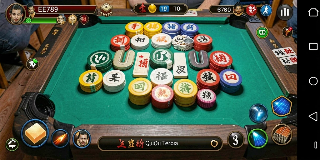 Tampilan gameplay QiuQiu yang seru dan menarik di EE789.