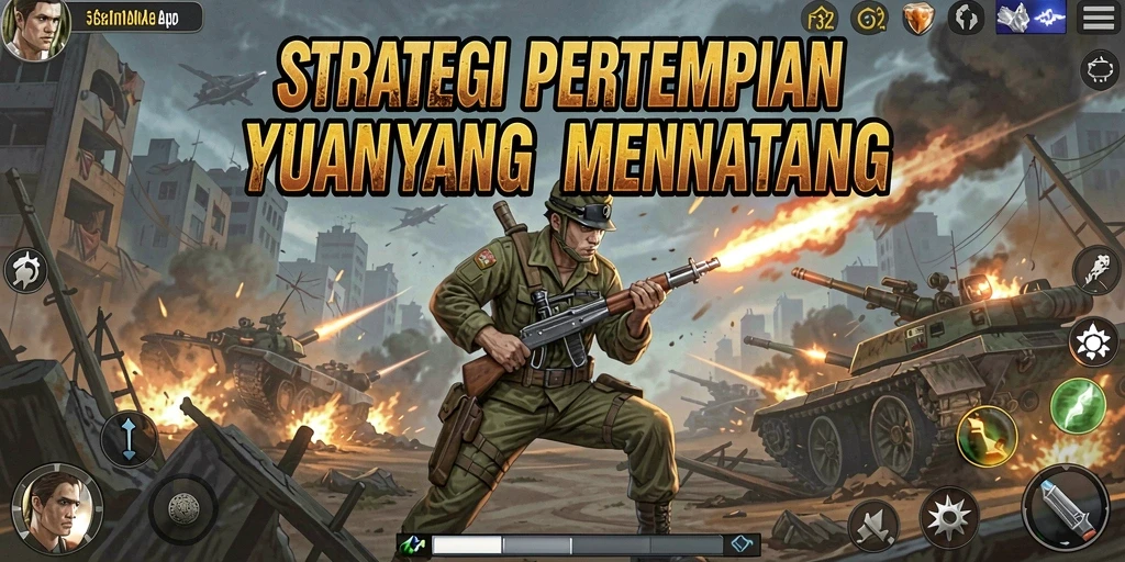 Tampilan gameplay F32 yang menegangkan dan strategis.