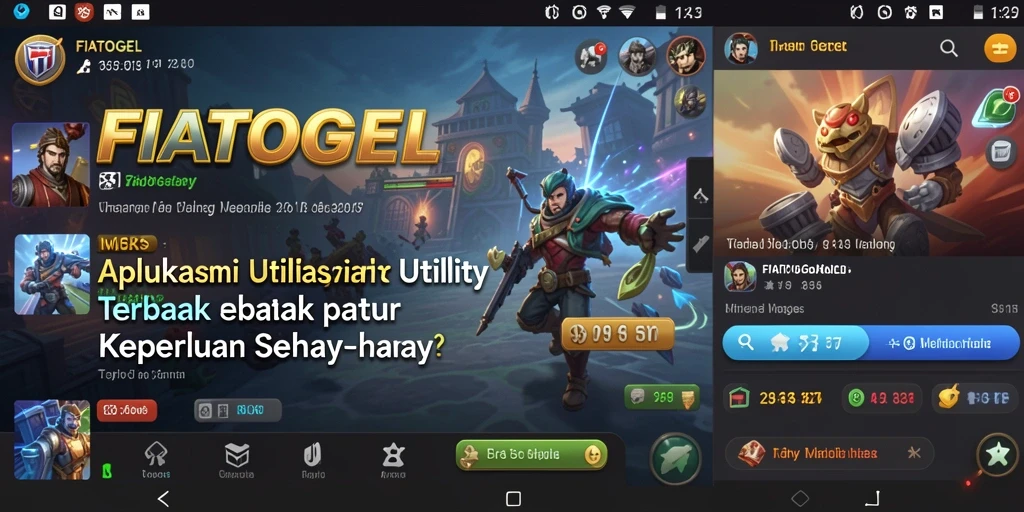Tampilan utama FIATOGEL dengan fitur Utility yang ramah pengguna.