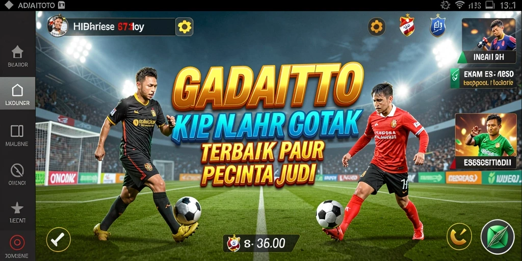 Screenshot GADAITOTO menunjukkan gameplay taruhan olahraga yang menarik.