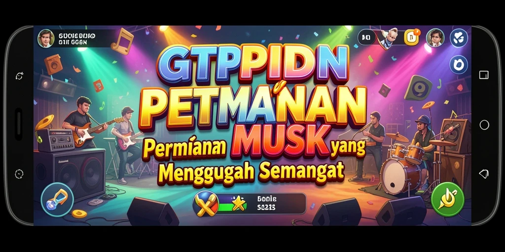 Screenshot GTPIDN menampilkan pemain menikmati permainan musik interaktif yang penuh energi.