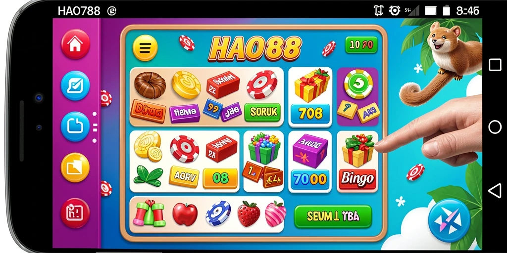 Tampilan gameplay HAO788 yang seru saat bermain Bingo.
