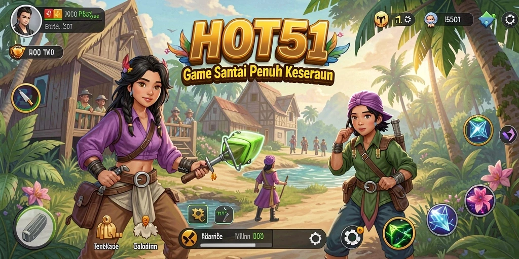 Tampilan menarik dari gameplay HOT51 yang seru.