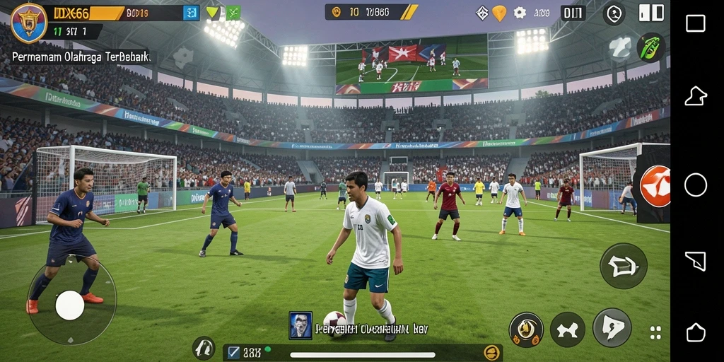 Tangkapan layar permainan IDX66 dengan gameplay olahraga yang menarik.