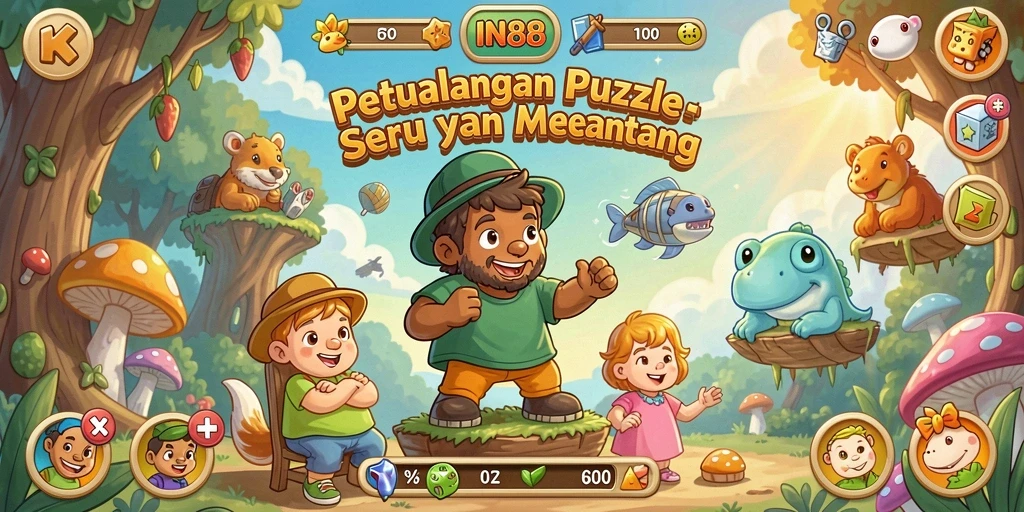 Gameplay seru di IN88 dengan tantangan Puzzle menarik.