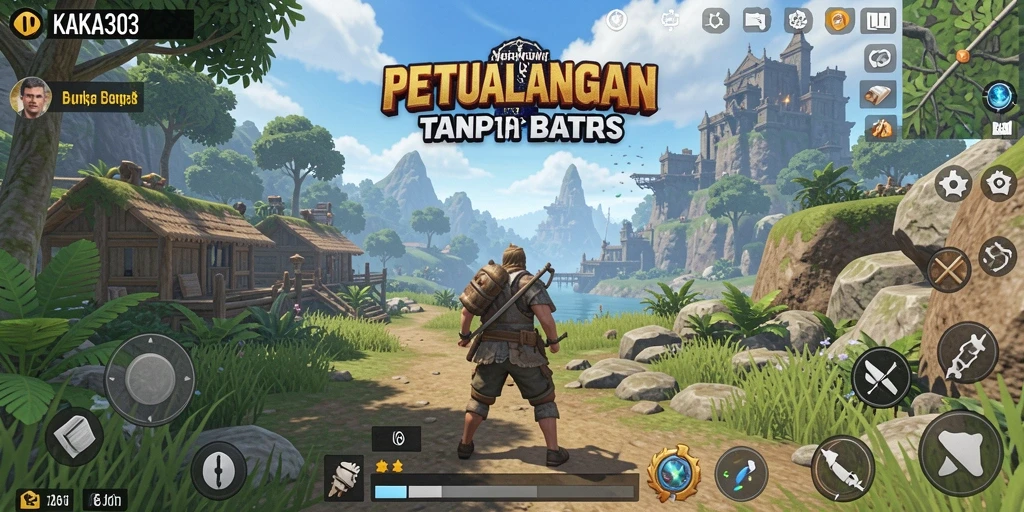 Tampilan gameplay KAKA303 yang memukau di dunia terbuka.