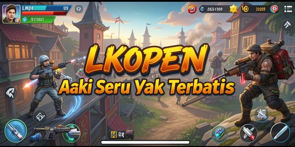 Tampilan menarik saat karakter bertarung di LKOPEN.