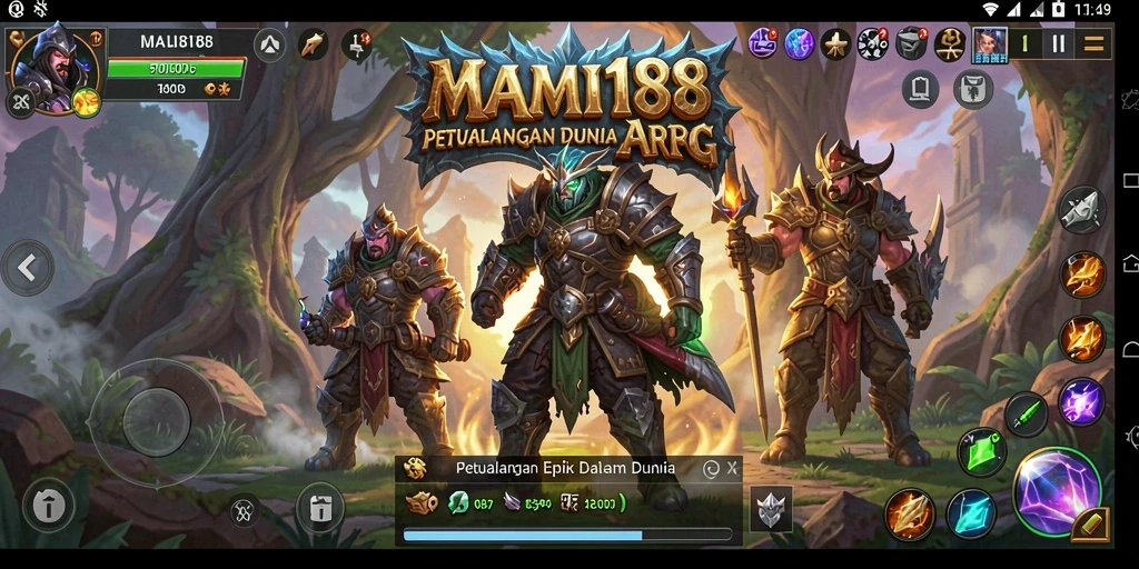 Tampilan permainan MAMI188 yang mendebarkan dalam dunia ARPG.