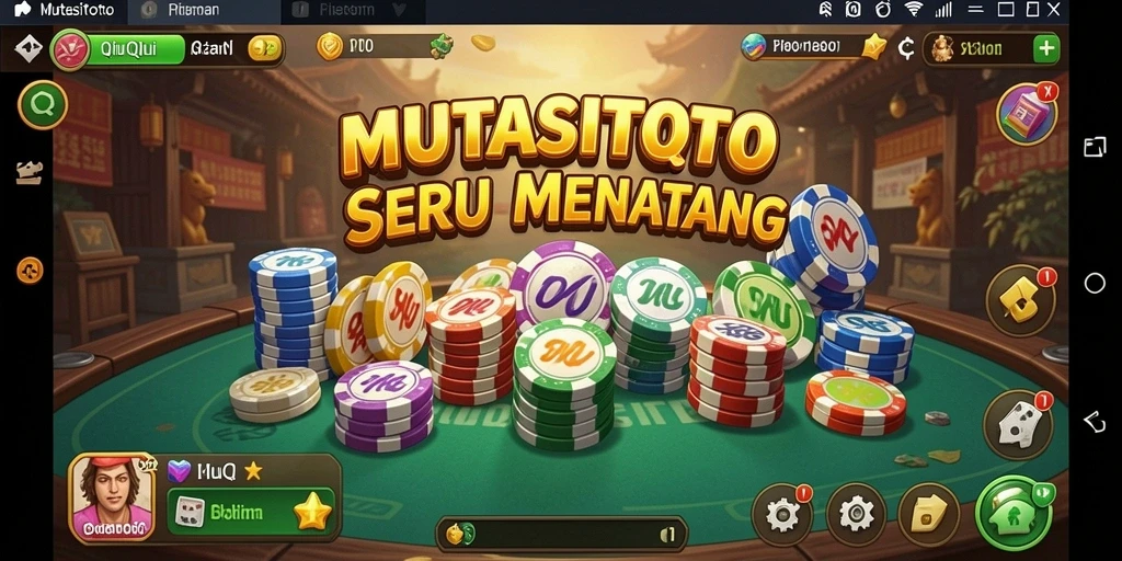 Tangkapan layar utama gameplay QiuQiu di MUTASITOTO.