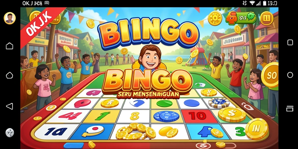 Tampilan gameplay Bingo di OKJK yang seru dan interaktif.