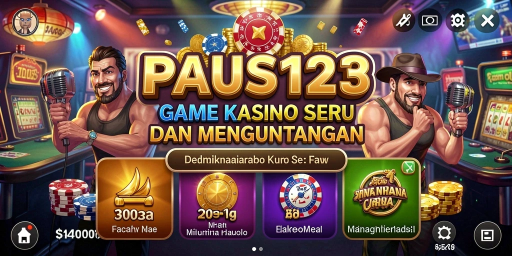 Gameplay seru PAUS123 di dunia kasino virtual.