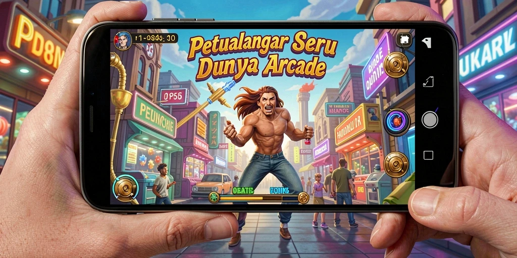 Tampilan gameplay seru dari RP8 yang penuh aksi.