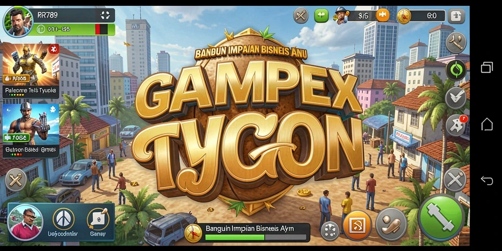 Screenshot gameplay RR789 menampilkan pengelolaan bisnis yang mendebarkan.