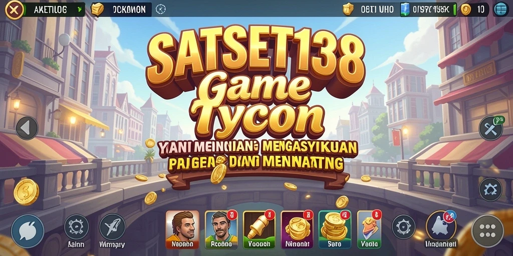 Tampilan gameplay SATSET138 dengan berbagai pilihan bisnis yang menarik.