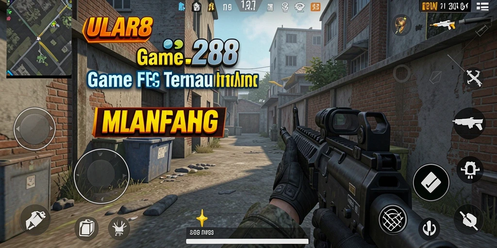 Tangkapan layar gameplay ULAR288 yang mendebarkan dalam pertempuran FPS.
