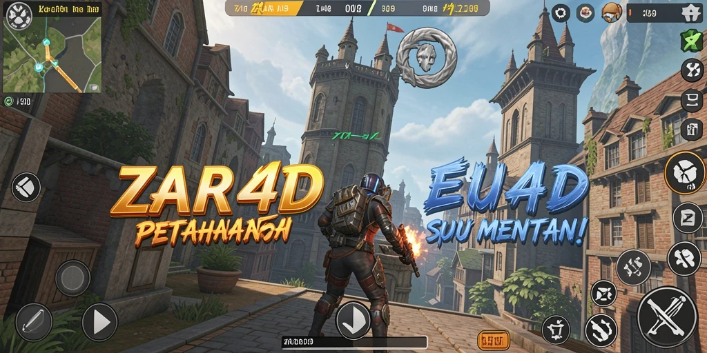 Gameplay ZARA4D yang mendebarkan dengan strategi mempertahankan menara.